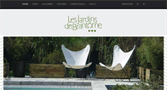 Desktop Screenshot of lesjardinsdebrantome.com