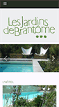 Mobile Screenshot of lesjardinsdebrantome.com