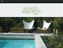 Tablet Screenshot of lesjardinsdebrantome.com